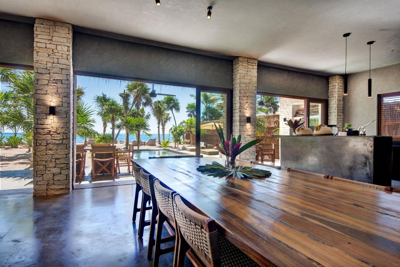 Beachfront Villa In Tankah Bay ตูลุม ภายนอก รูปภาพ