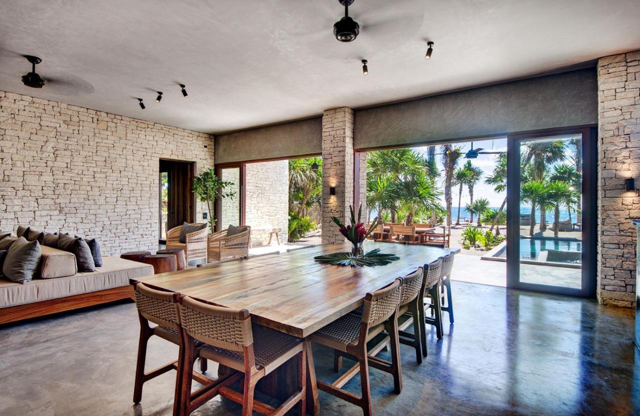 Beachfront Villa In Tankah Bay ตูลุม ภายนอก รูปภาพ