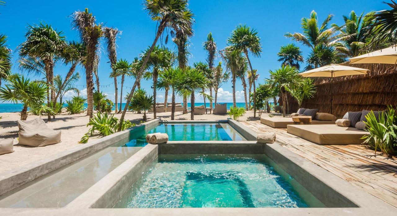 Beachfront Villa In Tankah Bay ตูลุม ภายนอก รูปภาพ